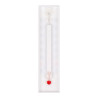 Termómetro de plástico, 14 cm, blanco