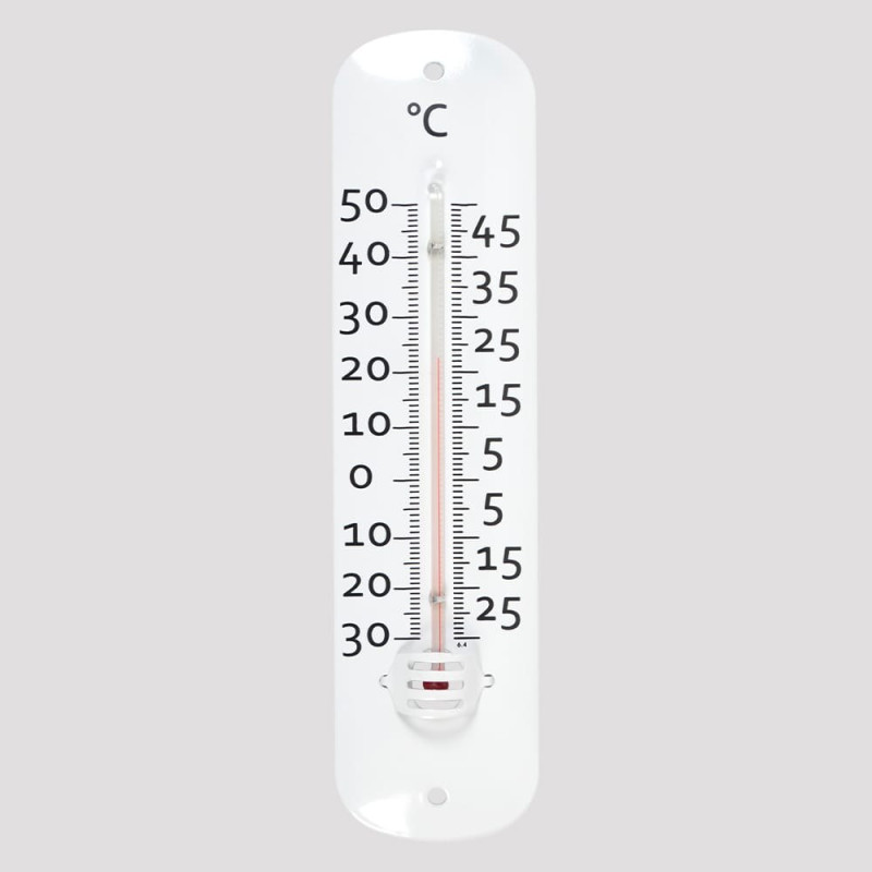 Termómetro de metal, 19 cm, colores surtidos