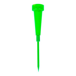 Pluviómetro sobre estaca, verde