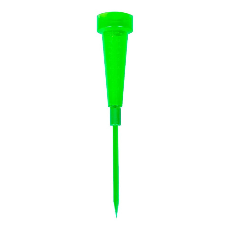 Pluviómetro sobre estaca, verde