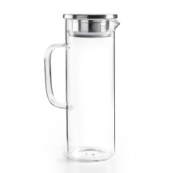 Jarra de borosilicato y acero inoxidable para nevera 1,5 l