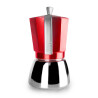 Cafetera express elba roja, 6 tazas