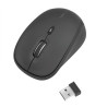 Ratón ergonómico, inalámbrico, 2,4 ghz, 1600 dpi, negro