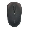 Ratón ergonómico, inalámbrico, 2,4 ghz, 1600 dpi, negro