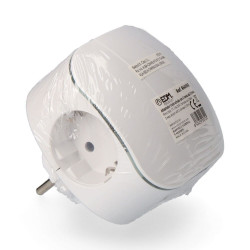 Adaptador triple schuko, 2 tomas usb 2100 ma, perfil iluminado (retractilado)