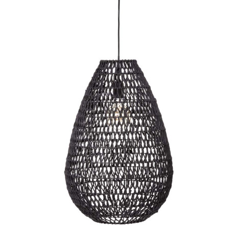 Lámpara de techo negra e27 coleccion tressé ø37,5 x 55 cm