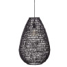 Lámpara de techo negra e27 coleccion tressé ø37,5 x 55 cm