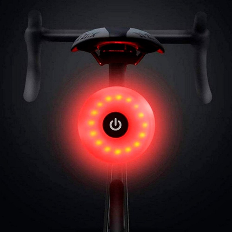 Luz trasera led recargable para bicicleta