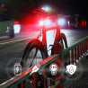 Luz trasera led recargable para bicicleta