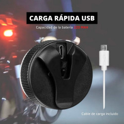 Luz trasera led recargable para bicicleta