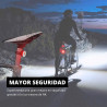 Luz trasera led recargable para bicicleta