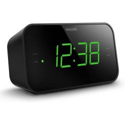 Radio reloj despertador tar3306/12 negro, serie 3000