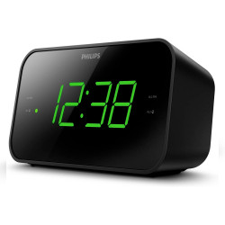 Radio reloj despertador tar3306/12 negro, serie 3000