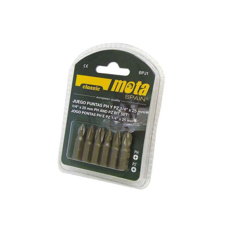 Puntas ph 1-2-3 pz 1-2-3 x 50 mm, juego de 6 piezas