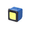 Linterna cubo led recargable. cob 3 w 300 lm 1.000 mah con usb + imán. función power bank. colores surtidos.