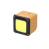 Linterna cubo led recargable. cob 3 w 300 lm 1.000 mah con usb + imán. función power bank. colores surtidos.