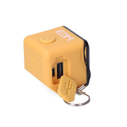 Linterna cubo led recargable. cob 3 w 300 lm 1.000 mah con usb + imán. función power bank. colores surtidos.