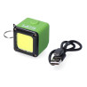 Linterna cubo led recargable. cob 3 w 300 lm 1.000 mah con usb + imán. función power bank. colores surtidos.