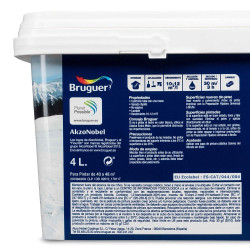 Pintura paredes y techos, color mediterráneo azul natural, 4 l