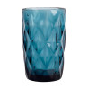 Vaso de cristal con relieve modelo aqua, 350 ml, 4 uds