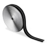 Rollo adhesivo de cierre de gancho y bucle, 20 mm x 25 m, negro