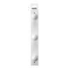 Colgador de madera de pino con 3 pomos color blanco 360 x 50 x 15 mm