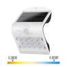 Aplique solar recargable blanco con sensor de presencia 2 - 6 m, 1,5 w, 220 im, 9,6 x 7,3 x 14 cm