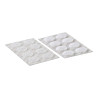 Circulos adhesivos hook&loop ø16 mm, blancos, 16 pares