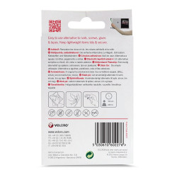 Circulos adhesivos hook&loop ø16 mm, blancos, 16 pares