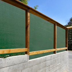 Malla de ocultación y sombreo premium 230 g/m². verde, 4 x 4 m