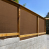 Malla de ocultación y sombreo premium 230 g/m². marrón, 4 x 4 m