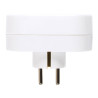 Adaptador doble frontal schuko 2p+t 16a 250v~, blanco