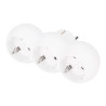Adaptador triple frontal schuko 2p+t 16a 250v~, blanco