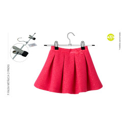 Percha metálica con pinzas 30 cm