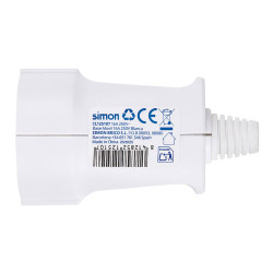 Base aérea schuko 2p+t 16a 250v~, blanca, blíster