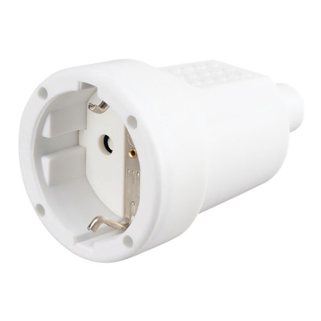 Base aérea goma schuko 2p+t 16a 250v~, blanca