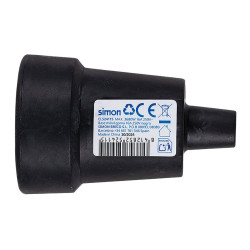Base aérea goma schuko 2p+t 16a 250v~, negra
