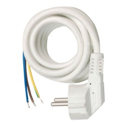 Cable h05vv-f 3g1 mm² para base múltiple multifix, con clavija, blanco, 2 m, blister