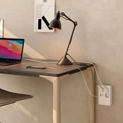 Base múltiple 3 tomas+ 2 usb a/c, schuko 2p+t, 16a 250v~, multifix, blanca, blister