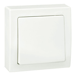 Conmutador superficie, 10ax 250 v~, ip20, serie simon 73 loft, blanco, retractilado