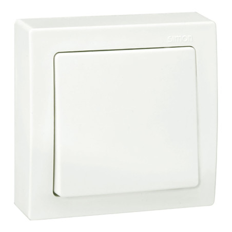 Conmutador superficie, 10ax 250 v~, ip20, serie simon 73 loft, blanco, retractilado