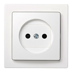 Base superficie, 2p 16a 250v~, ip20, serie simon 73 loft, blanco, retractilado