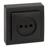 Base superficie, 2p, 16a 250v~, ip20, serie simon73 loft, grafito, retractilada