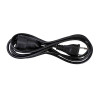 Prolongador con 1 toma, 10a 250v~, sin toma tierra, cable h05vv-f 2x1mm², 2 m, negro, blister