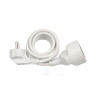 Prolongador con 1 toma, 16a 250v~, ip20, cable h05vv-f 3g1,5 mm², 2 m, blanco