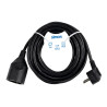 Prolongador con 1 toma, 16 a 250 v~, ip20, cable h05vv-f 3g1,5 mm², 5 m, negro