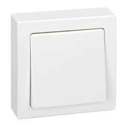 Conmutador de cruce, superficie, 10 ax 250 v~, ip20, serie simon73 loft, blanco, retractilado