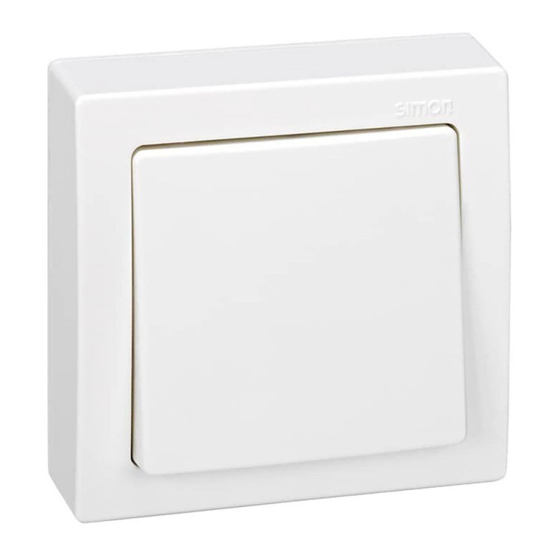 Conmutador de cruce, superficie, 10 ax 250 v~, ip20, serie simon73 loft, blanco, retractilado