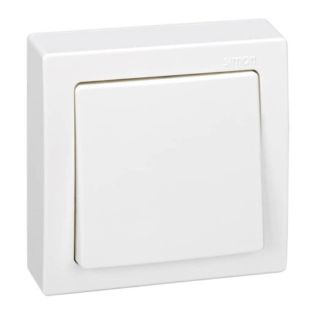 Conmutador de cruce, superficie, 10 ax 250 v~, ip20, serie simon73 loft, blanco, retractilado