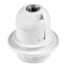Portalámparas termoplástico, cuerpo roscado, e-27, blanco